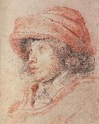 Peter Paul Rubens Nikelaxi wearing the red cap Sweden oil painting artist